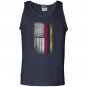 Colombian american flag half colombian half american Tank Top