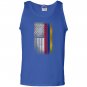Colombian american flag half colombian half american Tank Top