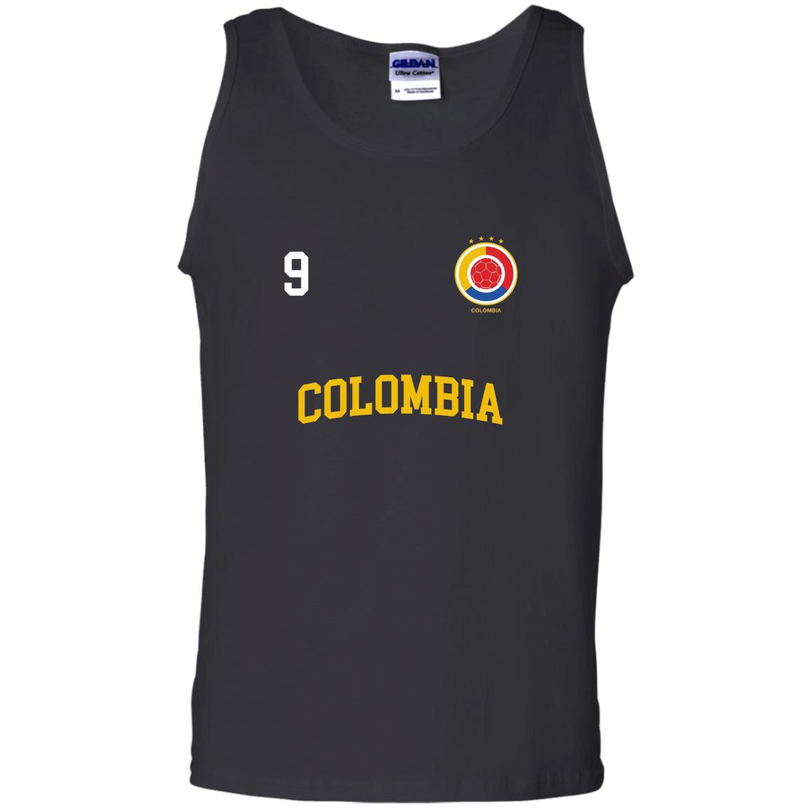 Colombia soccer no 9 colombian flag camiseta futbol Tank Top