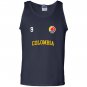 Colombia soccer no 9 colombian flag camiseta futbol Tank Top