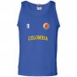 Colombia soccer no 9 colombian flag camiseta futbol Tank Top