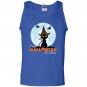Crazy halloween cat lady funny cat in moon Tank Top