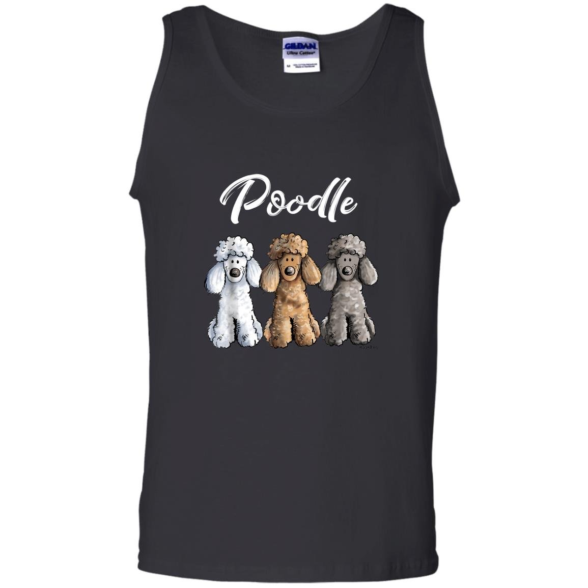 Cute poodle i caniche puppy dogs Tank Top