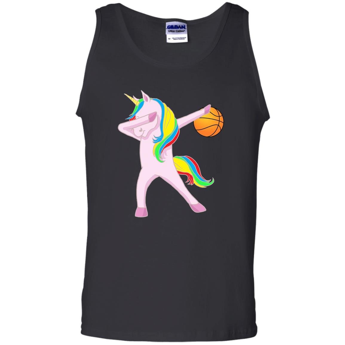Dabbing unicorn basketball trendy Tank Top