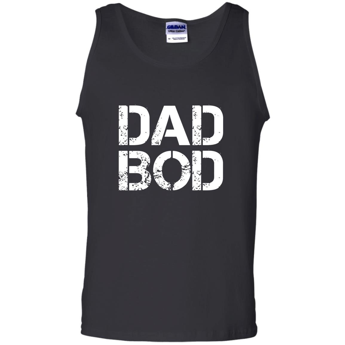 Dad bod rough strong 90s stencil text Tank Top