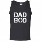 Dad bod rough strong 90s stencil text Tank Top