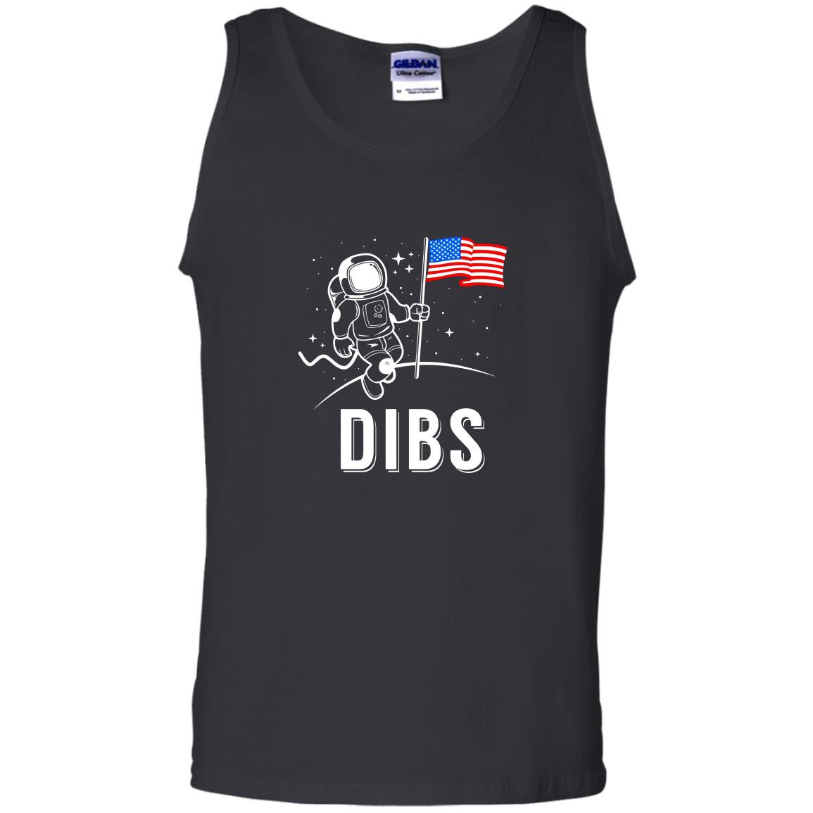 Dibs proud american usa moon Tank Top