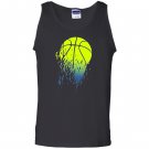Disintegrating basketball graphic medium Tank Top