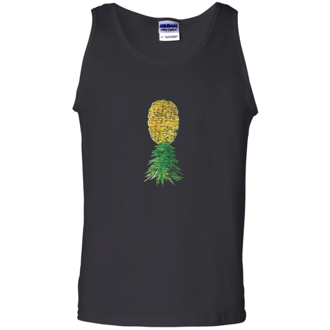 Distressed upside down pineapple swingers Tank Top