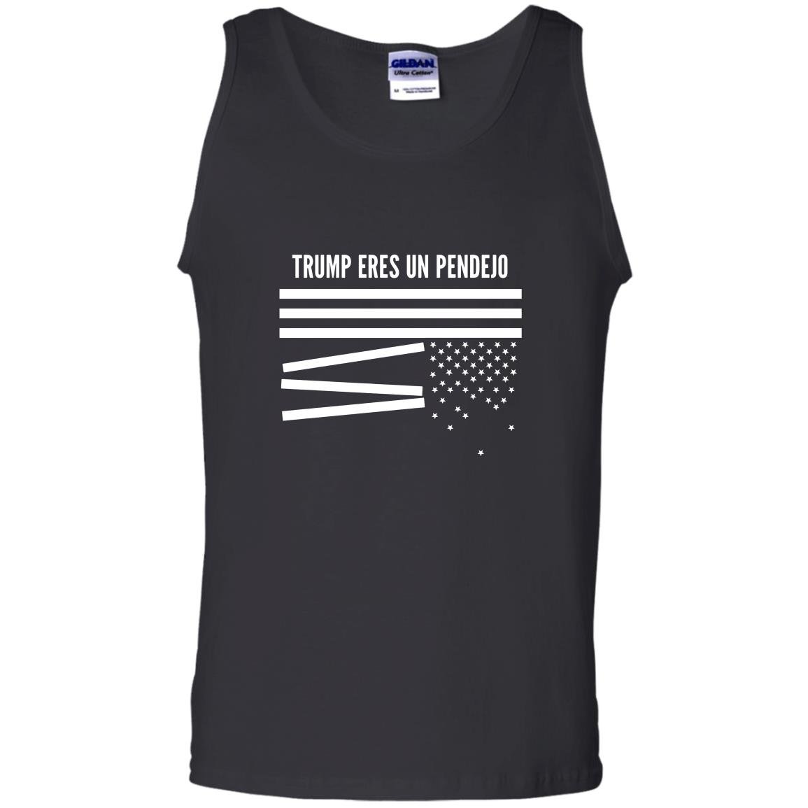Donald trump eres un pendejo broken us flag funny Tank Top