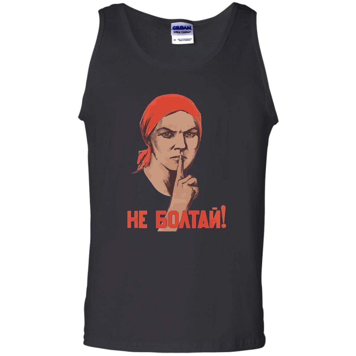 Dont talk too much vintage ussr retro soviet poster Tank Top