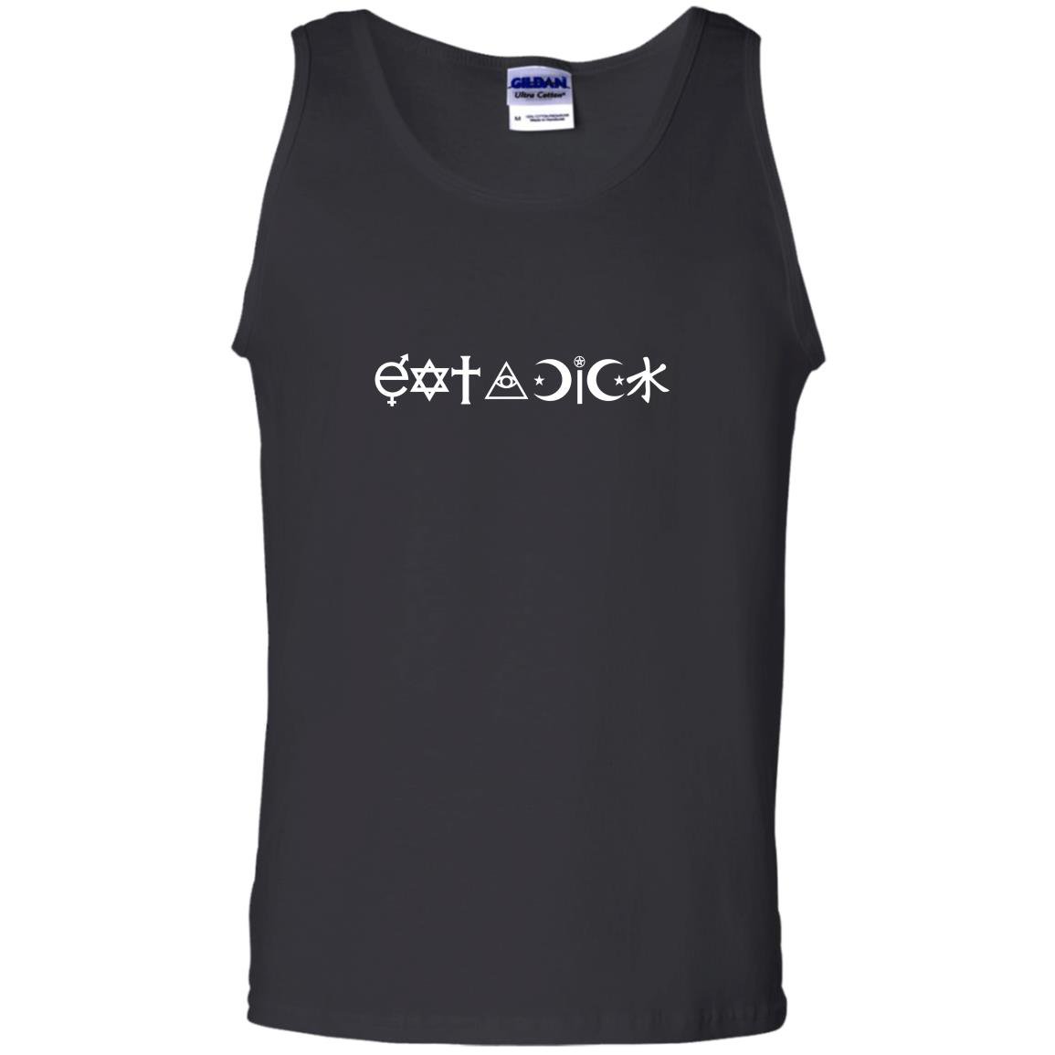Eat a dick coexist parody text Tank Top