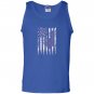 Esophageal cancer awareness us flag cancer ribbon Tank Top