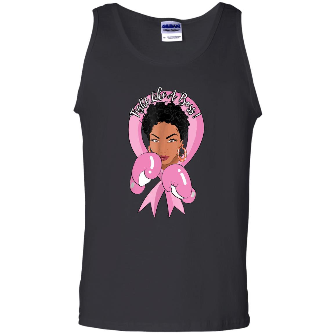 Fight like a boss breast cancer Tank Top