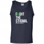 Fight the stigma green ribbon mental health Tank Top