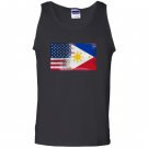 Filipino american half philippines half america flag Tank Top