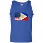 Filipino american half philippines half america flag Tank Top