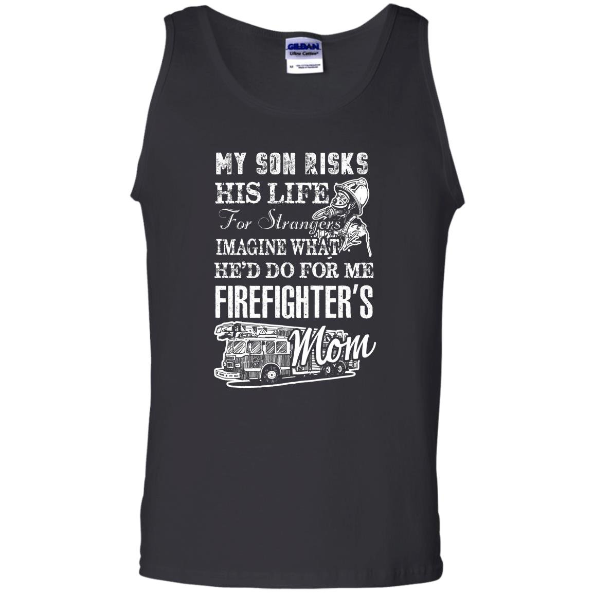 Firefighter mom my son is a firefighter Tank Top