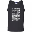 Firefighter mom my son is a firefighter Tank Top