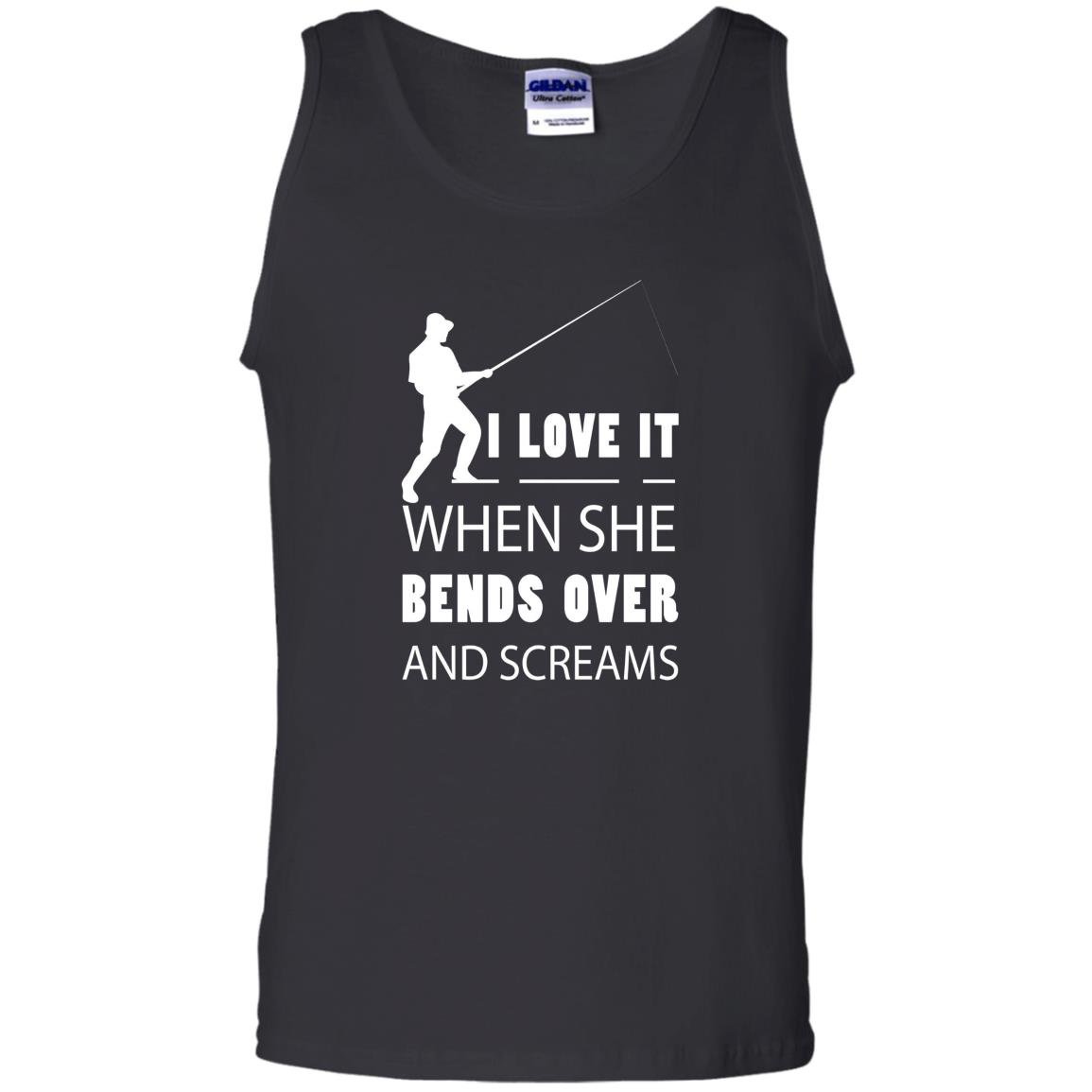 Fishing love it when she bends over and screams Tank Top