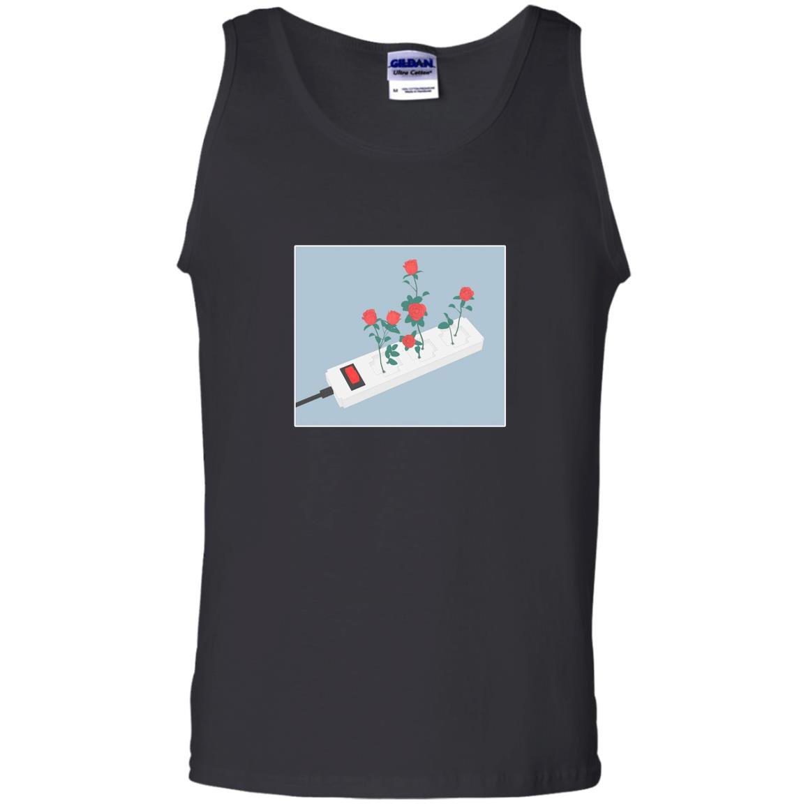 Flower aesthetic vaporwave digital medium Tank Top