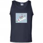 Flower aesthetic vaporwave digital medium Tank Top