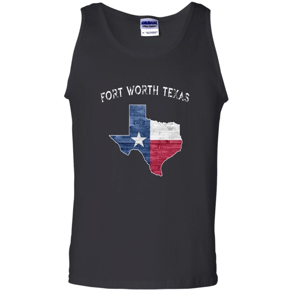 Fort worth texas vintage state of texas flag Tank Top
