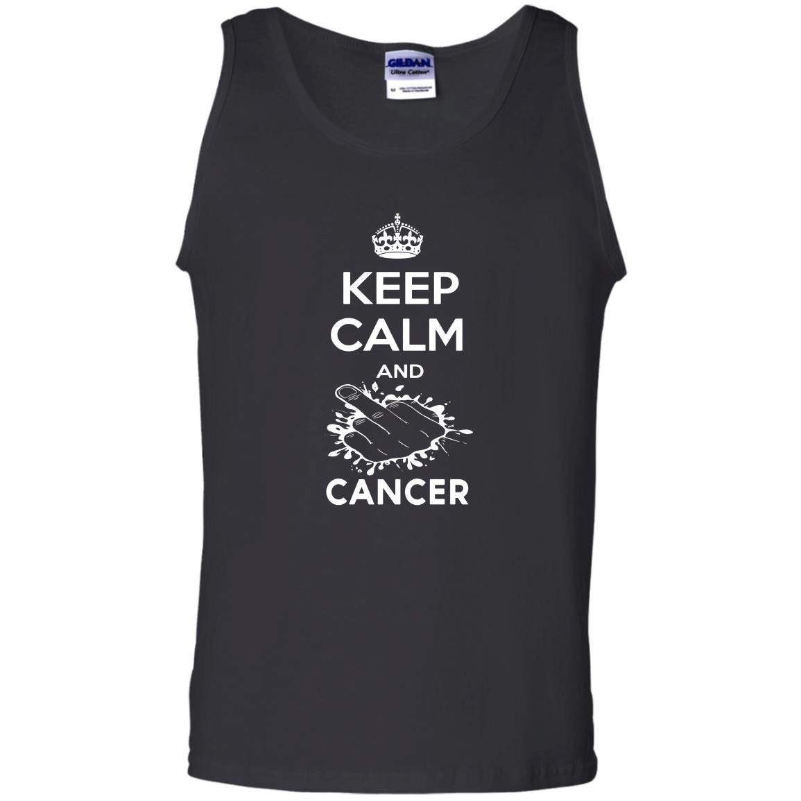 Fuck cancer keep calm and fuck cancer Tank Top