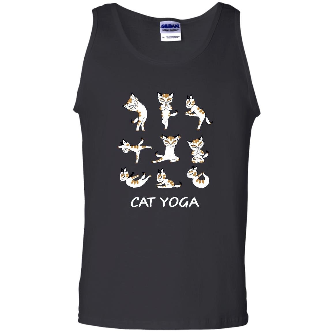 Fun cat yoga Tank Top