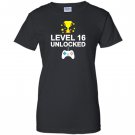 16th birthday level 16 unlocked funny gamer gift Women