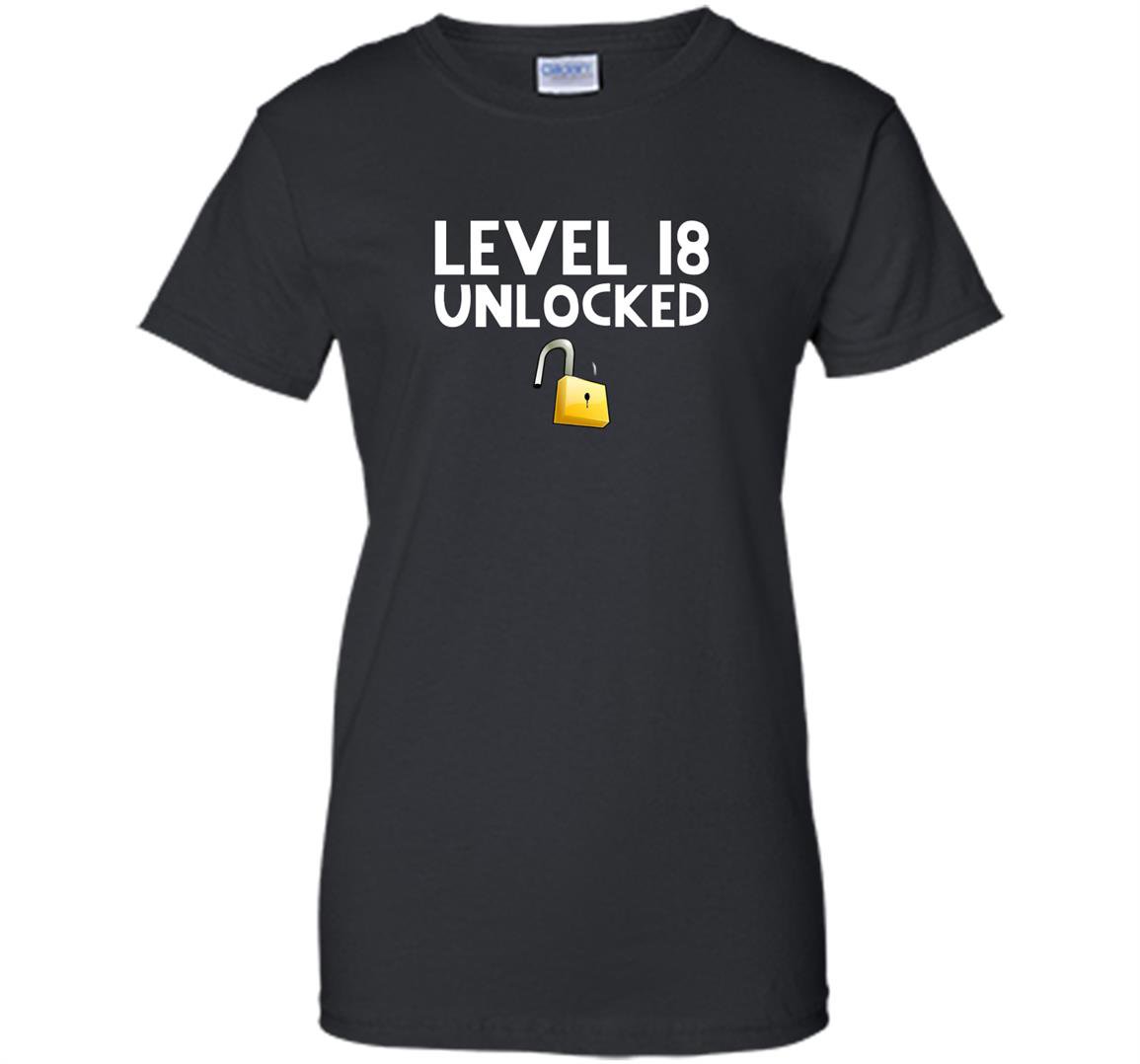 18th birthday gift funny gamer level 18 unlocked Women