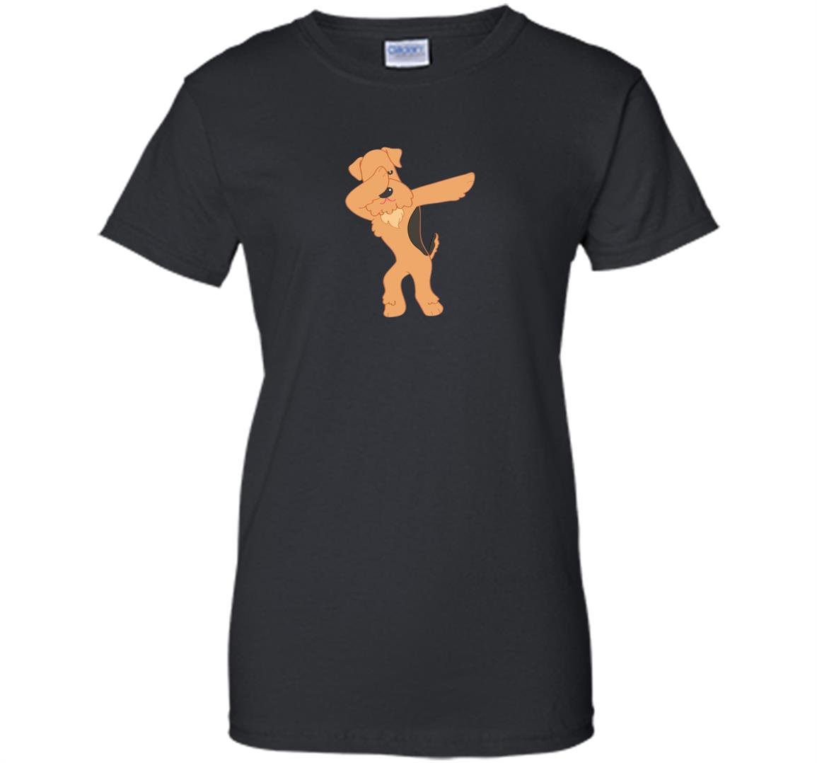Airedale terrier dabbing funny dab dog dance gift Women