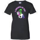 Alien riding a unicorn i believe in you Women