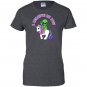 Alien riding a unicorn i believe in you Women