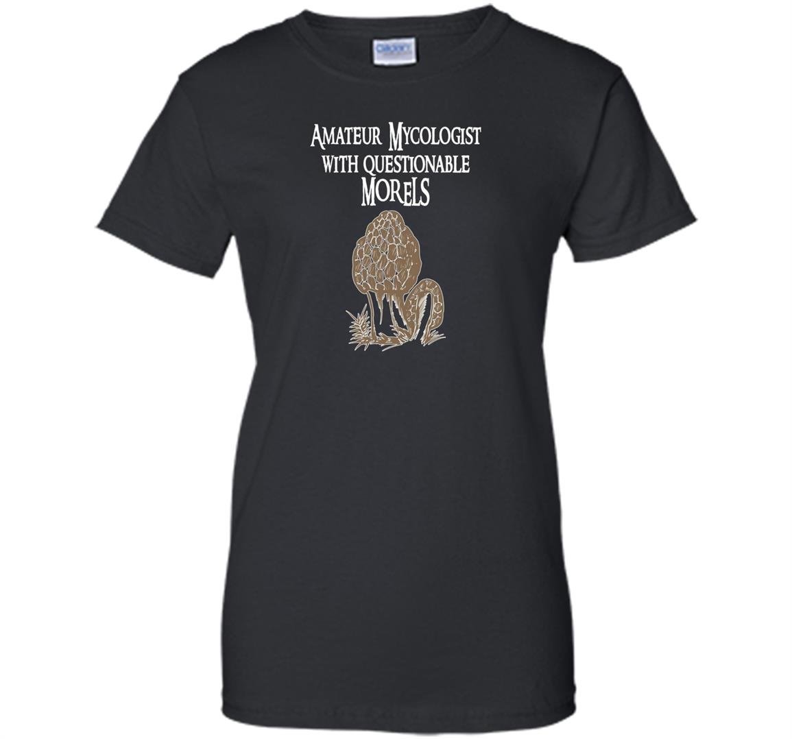 Amateur mycologist with questionable morels mushroom Women
