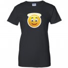 Angel emoji yellow halo smile emoticon smiley Women
