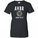 Av8r airplane speedometer born to fly pilot Women