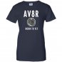 Av8r airplane speedometer born to fly pilot Women