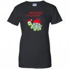 Cartoon santa turtle funny christmas Women