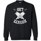 Funny get faded razor barbers haircut quote gift Sweatshirt