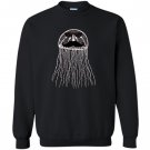Funny jellyfish with mustache and sunglasses Sweatshirt
