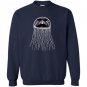 Funny jellyfish with mustache and sunglasses Sweatshirt