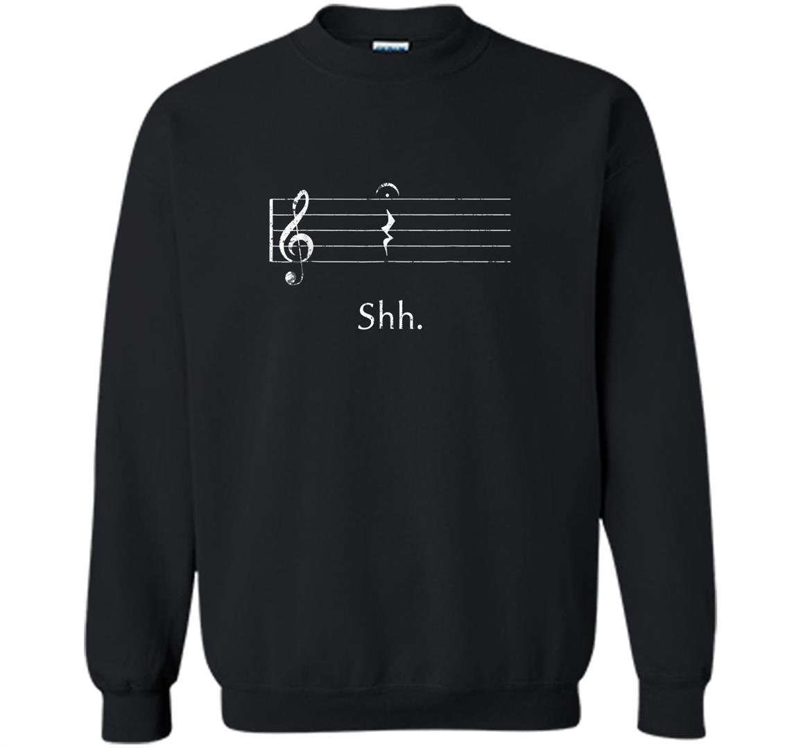 Funny music shh quarter rest and fermata Sweatshirt