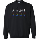 Funny rainbow flag lgbt liberty guns bacon trump Sweatshirt