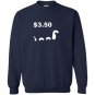 Funny tree fiddy loch ness monster three fifty Sweatshirt