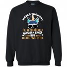 Funny unicorn for papa dad grandpa big brother Sweatshirt