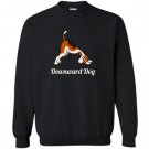 Funny yoga pose meditation animals downward dog Sweatshirt