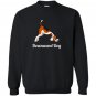 Funny yoga pose meditation animals downward dog Sweatshirt