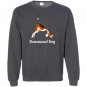 Funny yoga pose meditation animals downward dog Sweatshirt