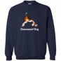 Funny yoga pose meditation animals downward dog Sweatshirt